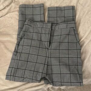 Express plaid editor pant